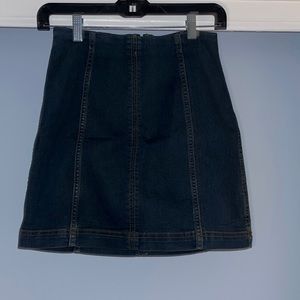 Free People Jean Skirt